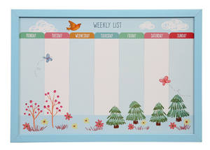 Tableau blanc magnétique effaçable à sec, planificateur <span class=keywords><strong>hebdomadaire</strong></span> et mensuel avec affichage de mémos - Product Image 3