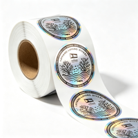 Autocollants personnalisés en vinyle holographique de haute qualité, imperméables, résistants à l'huile et aux UV, logo personnalisé pour l'emballage alimentaire