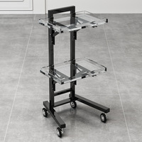 Chariot de coiffure pliable et personnalisable pour salon de beauté, outil professionnel pour salon de coiffure, vente en gros