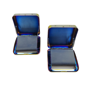 Hot bán Kim Loại Tùy chỉnh Hộp Thuốc Lá rực rỡ màu tròn góc thuốc lá <span class=keywords><strong>Maker</strong></span> - Product Image 1