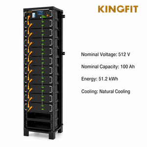 Batterie de stockage 512V 51,2 kWh 50 kWh, Batterie LiFePO4 50 kWh, Batteries 50 kWh, Batterie au lithium 50 kWh - Product Image 1