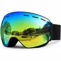 Masque de ski magnétique à lentilles interchangeables, anti-buée, UV400, compatible casque, lunettes de neige unisexe