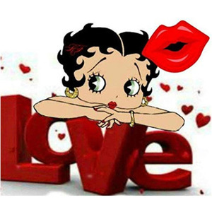 Trapano completo 5d pittura diamante fai da te cartone animato ragazza carina signora Betty Boop diamante ricamo punto croce mosaico arte decorazioni per la casa mestiere - Product Image 2