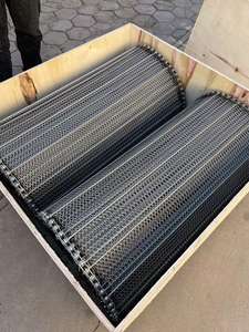 Bükme ve kaynak hizmetleri ile özel 304 gıda sınıfı paslanmaz çelik tel konveyör bant örgü dokuma 2*8mm diyafram 5-90m uzunluk - Product Image 4