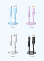 Penjualan Terbaik OEM 1M 3.0 USB tipe-c silikon kabel Data hitam putih PD Universal pengisian Transfer Braid untuk telepon De Donnees