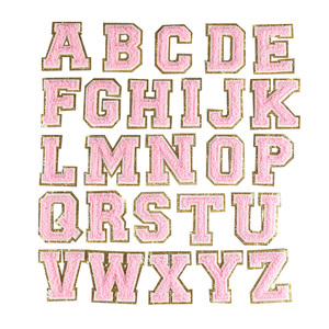 Yiwu Wintop - Promozione Stock all'Ingrosso: Toppe Termoadesive in Ciniglia con Lettere A-Z da 5,5 cm, Dorate Glitterate, per Magliette, Felpe e Cappotti - Product Image 5