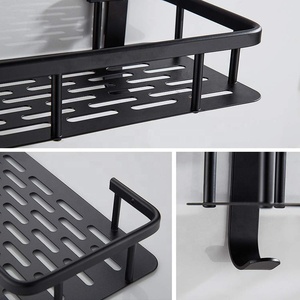 Jutye D'acier Inoxydable de salle de bains fixé au mur <span class=keywords><strong>noir</strong></span> <span class=keywords><strong>Douche</strong></span> storagee caddy étagère - Product Image 2