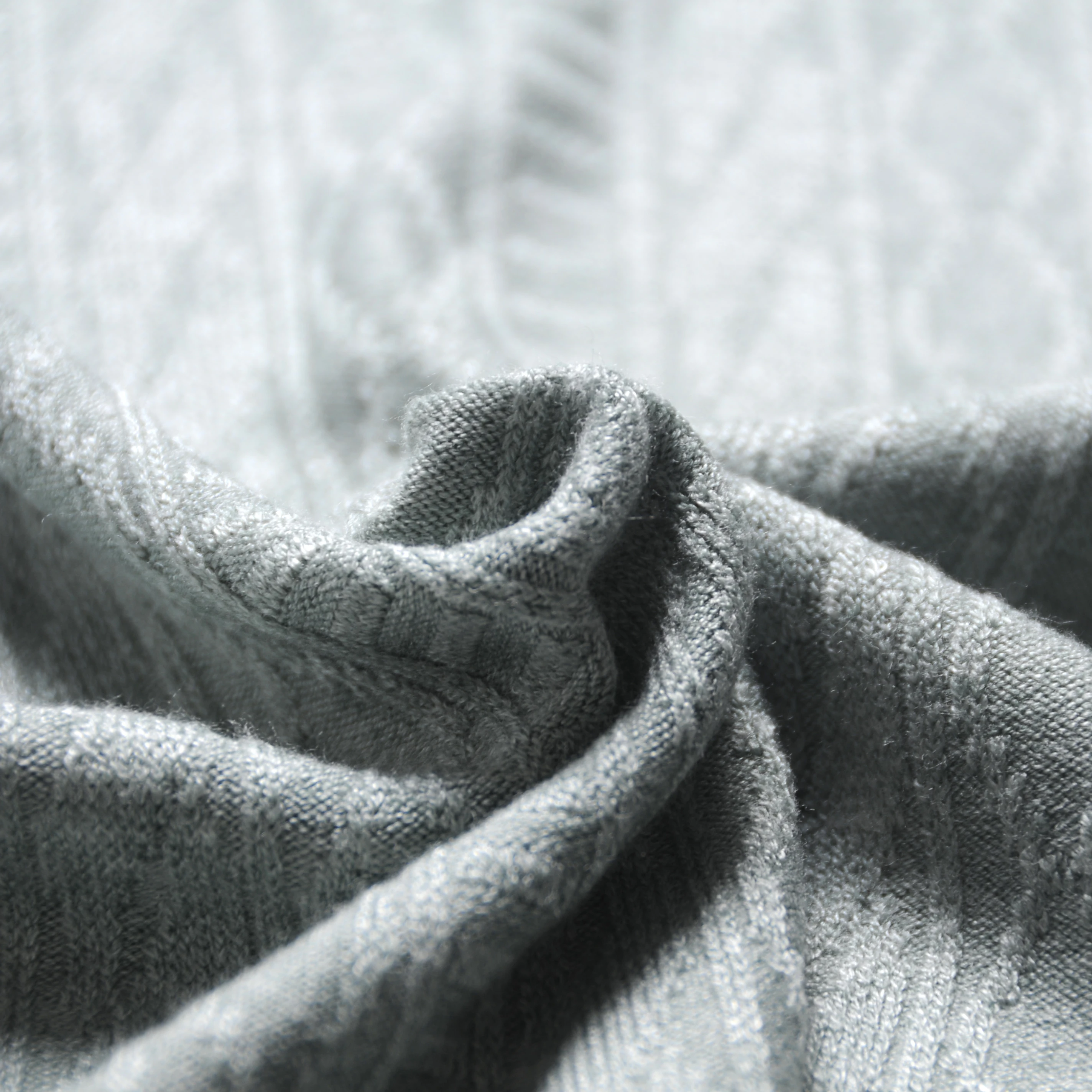 Fabrics Wholesale RTN Rayon Polyester Nylon Knitting Imitation Cashmere Viscose Jacquard Fabric for Sweater Garments