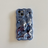 Coque électrolytique 3D Couverture arrière pour iPhone 16 15 Plus 14 Promax, pour iPhone 11 Coque à bulles Couverture de téléphone