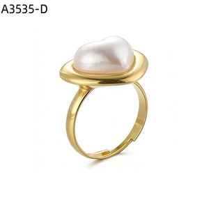แหวนแฟชั่นประดับ PERLAS A3535 สำหรับผู้หญิง เครื่องประดับคุณภาพสูง - Product Image 2