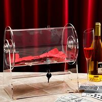 Boîte à billets en acrylique transparent et durable, taille personnalisée, pour jeux de loterie