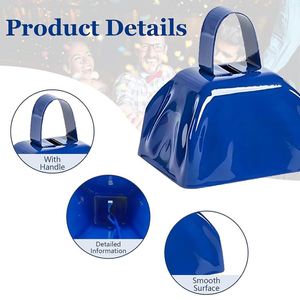 Campana Metálica Personalizada de 3 Pulgadas, Campana de Mano para Animar en Eventos Deportivos, Campana Metálica Cuadrada para Eventos Deportivos - Product Image 3