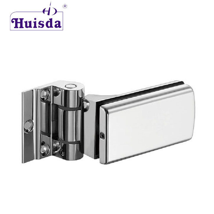 Glass Door Active Hinge With Zinc Alloy Shower Door Hinges Brass For 8-10 mm Thickness Door