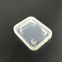 Boîtier pour cartes mémoire Boîtes transparentes pour cartes mémoire SD Emballage de vente au détail en plastique Boîtes de rangement pour cartes TF