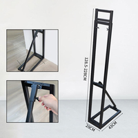 Support de panneau KT BIGIMAGE réglable en hauteur, en métal durable, pliable, avec base lestée, 130-240 cm, pour événements et mariages
