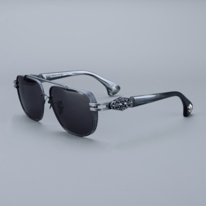 Occhiali da sole unisex di lusso stile pilota con <span class=keywords><strong>lenti</strong></span> polarizzate e <span class=keywords><strong>filtro</strong></span> luce <span class=keywords><strong>blu</strong></span> in montature alla moda e di tendenza - Product Image 4