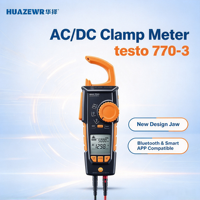 Testo 770-1 Pince ampèremétrique numérique True RMS AC/DC 400A 600V Testeur de tension et de courant