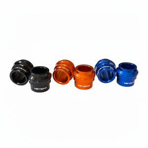 Per KTM EXC-F 350 12-15 distanziatori ruota anteriore 20mm & 15mm in lega arancione e finitura cromata in alluminio - Product Image 1