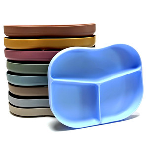 Vaisselle anti-chute et anti-déversement pour enfants, assiette en silicone pour bébé, assiette à ventouse, bol pour bébé - Product Image 1