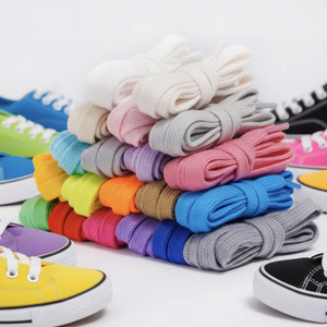 Lacci per Scarpe in Cotone Morbido Personalizzati, Larghi 10mm, Lacci di Ricambio per Scarpe Sportive, Stringhe Colorate per Sneaker Unisex, Venduti in Coppia - Product Image 1