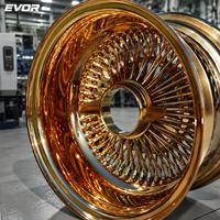 Jantes EVOR Wheel Sopke Wire 13 pouces, jantes dorées 5x114.3