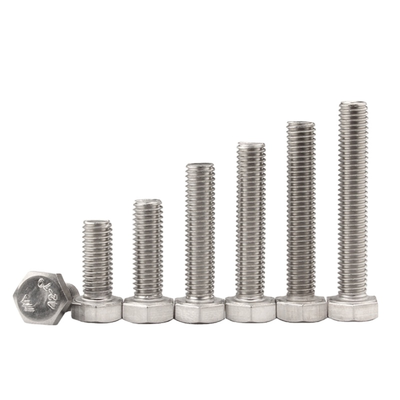 Boulon 6mm 16mm Ss 210 M13 G5 Gr5 Din933 boulon 9mm titane 9/16 boulons à tête hexagonale M22x120 acier inoxydable Inox 316 E M12x45 10.9 Din