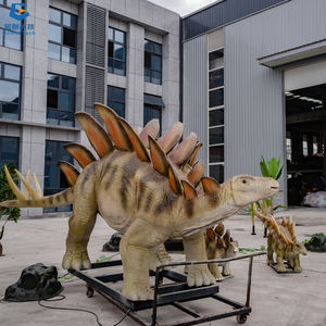SGAD060 Dino Parque Temático Exposición Simulación Dinosaurio Tamaño Natural Animatronic Stegosaurus Familia Dinosaurio - Product Image 4