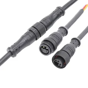 2+2 2+3 2+4 Pin Round Connector M16 Metal Head Auto Electric Waterproof Cable Connector Plug