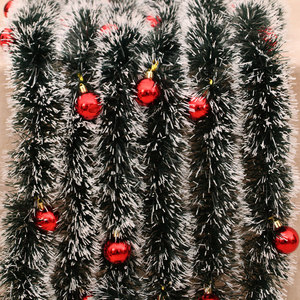 <b>Christmas</b> <b>tree</b> decorations, <b>Christmas</b> decorations, colorful stripes, dark green and white trim, with bows, hotel decorations. - Product Image 2