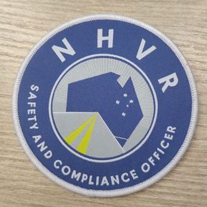 Decorative USA Clothing Accessories Woven Jersey Patches Customized Colorful High Density Sew on Woven Badge - Product Image 3