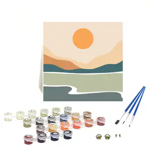 Pl animais diy pintura por números kit de pintura, crianças imagem, pinturas por números, conjunto de pintura de presente exclusivo para crianças, médico 20x20cm