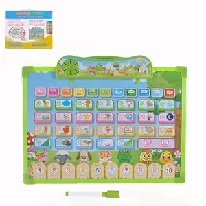 Double Side French Learning Machine Wall Chart Drawing Board With Sound
