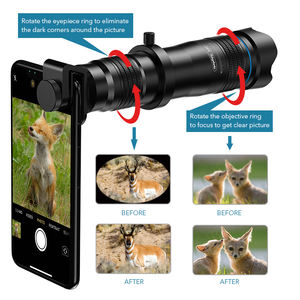 APEXEL Envío Gratuito Clip para Cámara de Teléfono Inteligente Lente Telescópica 28X para iPhone y Android - Product Image 3