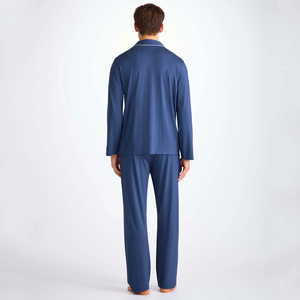 Hongbo 2025 <strong>Men's</strong> Luxury Cotton Loungewear <strong>Pyjama</strong> Set Breathable Sleepwear <strong>Pants</strong> Plus Size Hot Selling for <strong>Men</strong> Winter - Product Image 4