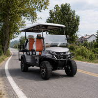 Voiturette de golf électrique 6 places UCB-DH-14, multi-usages, pour hôtel, complexe hôtelier et transport touristique
