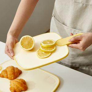 Double Sided Food Grade Chopping Boards with Handle Hook Hole Garlic Grater Non Slip Board for Meat Vegetables Fruits Fish - Product Image 2