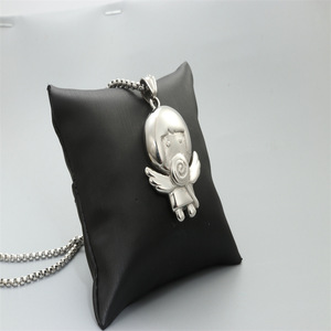 Cartoon <b>Doll</b> Pendant Necklace Stainless Steel Unisex Fashion Gift Jewelry - Product Image 3