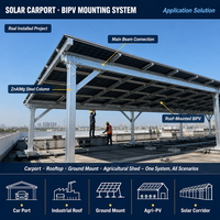 Estructura de Montaje Solar BIPV Prefabricada y Atornillada Personalizada para Proyectos Comerciales de Techos y Cubiertas