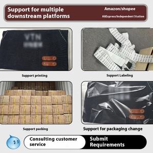 Delantal de lona impermeable a prueba de aceite con logotipo personalizado para mujer, ropa de trabajo de camarero de catering para panaderos de tienda de té de <span class=keywords><strong>la</strong></span> leche - Product Image 3