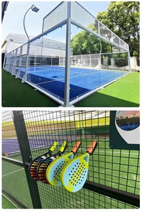 Cancha de Pádel Fácil de Instalar y de Bajo Costo de Mantenimiento, Apta para Interiores y Exteriores, Cancha Panorámica para Entretenimiento - Product Image 2