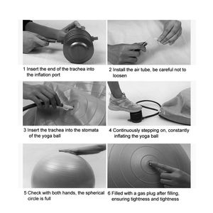 Anti-Slip grande palestra grado palla parto per la gravidanza, Fitness, equilibrio, allenamento e terapia fisica facile da pulire palla Yoga - Product Image 4