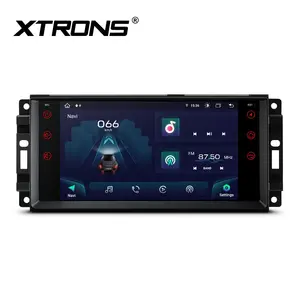 XTRONS 7 "4 + 64g安卓13全球定位系统导航Carplay安卓汽车4G LTE汽车屏幕，适用于吉普牧马人/道奇之旅/克莱斯勒