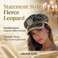 Chapeau de capitaine steampunk en strass à faible MOQ, chapeau de pirate avec logo personnalisé, idéal pour les foires de bandes dessinées et les défilés de super-héros