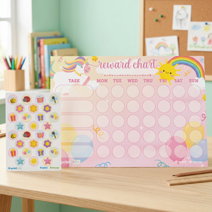Tableau de récompenses moderne pour filles - Décoration murale pour la rentrée scolaire, format A4/A5 - Product Image 3