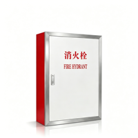 Caja de Hidrante Contra Incendios Personalizable, Flexible, de Acero Inoxidable, con Marco de Una Sola Puerta, para Interiores, Edificios Comerciales y Parques Industriales