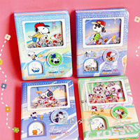 Cuaderno con Mecanismo Gashapon de Snoopy, Diseño de Dibujos Animados, 64K, 120 Hojas, Divertido Diario de Descompresión para Estudiantes