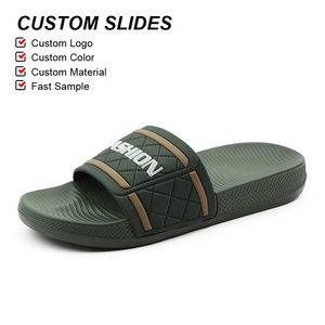 OLICOM – Vente en gros sur commande, personnalisable : Sandales et claquettes confortables pour hommes avec semelle intérieure en EVA texturée antidérapante pour la salle <span class=keywords><strong>de</strong></span> bain et la piscine - Product Image 3