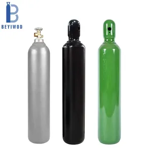 DOT3AA UN ISO9809 Small Portable Empty 40cuft 8.2L 138bar Seamless Steel Nitrogen Tank Gas Cylinder with CGA580 valves