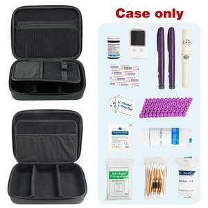 Estuche de Almacenamiento Personalizado con Cierre para Medidor de Glucosa en Sangre, Kit de Prueba de Diabetes, Bolsa para Glucómetro con Espuma - Product Image 4