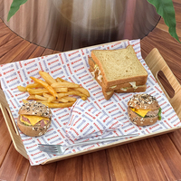 Emballage alimentaire en papier biodégradable, écologique, jetable, recyclable et résistant à la graisse, personnalisé pour sandwichs et boulettes de riz
